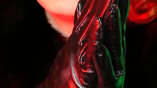 Sexual pin up Arya, ASMR video with long black gloves