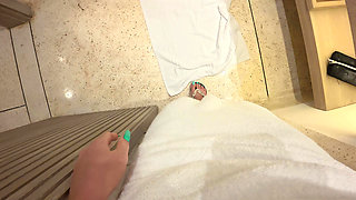 POV: I Hold My Slave Face Under My Soles While Giving Him a Long Toenails Footjob & Shoejob
