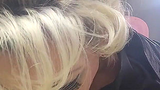 Oiled Bimbo GILF with Glasses