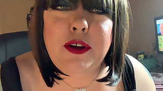 BBW Tina Snua Chain Smoking Cigarettes with Nose Exhales