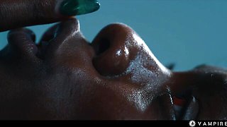 Vampired featuring Ana Foxxx and Molly Little's rough porn