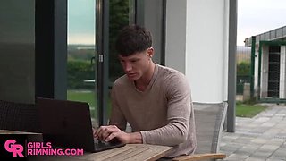 Olivia Westsun Rims Ethan O'Pry's Asshole Deep - Sloppy Rimjob & Hardcore Fucking