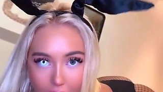 Irish Slut Belle Olivia Wears Bunny Costume to Fuck