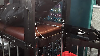 Leather Bondage and Machine Fuck by Mistress LDC