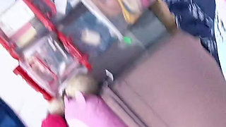 Busty MILF In Yellow Dressed Takes A Hot Riding Position With Her Husband's Friend