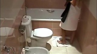Masturbating in the bathroom: Amateur, Masturbation  Solo Porn