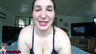 Paige Steele Teases with a Hot Gym Blowjob and Dirty Talk