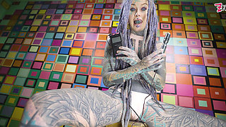 Solo Latex Harness Electro Play - BDSM Kink Session