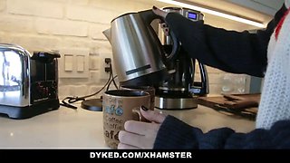 Dyked - hot teen tempted by magnificent milf in tub