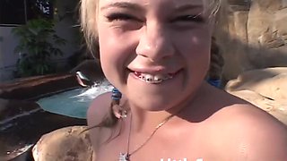 Little Summer - Horny Blonde Teen 18+ Finger Fucking Herself After Strip