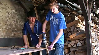 Czech Twinks in Steamy Kissing, Blowjob and Rimming Action