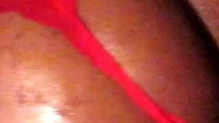 Dirty Diana Gets Her Favorite Red Panties Pulled to the Side