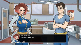 Nerdy girl in a sexy maid outfit gets steamy in Deep Vault sixty-nine