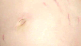 Mutual masturbation cum on pregnant belly