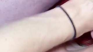 Horny blonde skinny teen Lacy at wild bukkake party