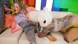 GGBB Anal DAP and DP Foursome with Double Blowjob and Ass to Mouth