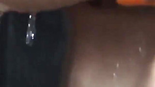 Blond Lesbian Dildo Fisting in Shower