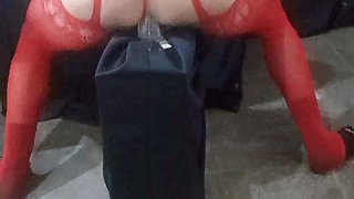 Crossdresser Fucking Dildo 05