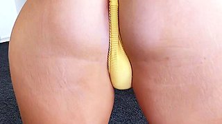 Curly Blonde Teen Records Solo Dildo Masturbation More at