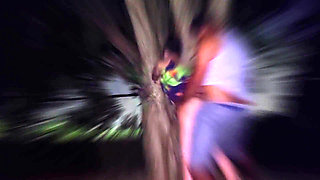 Hot Married Woman Went for a Walk at Night and Ended up at the Gifted Court and Still Slurped Milk