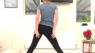 Tina Workout and Masturbation Session
