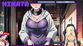 HINATA the TEACHER of the academy. She unzips her and exposes her breasts. Shinobi Secrets 14