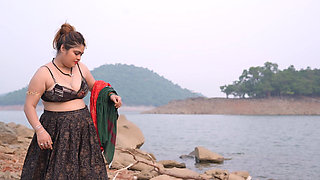 Village Couple Fun at River
