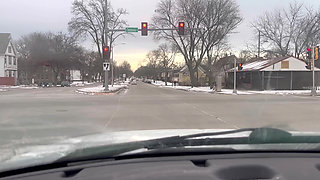 Guy Picks up Stranded Stud Lesbian and Give Her Cock for the First Time