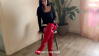 JOI Femdom Humiliation - Finger Your Ass While I Crush You and Mock Your Little Cock, Submissive