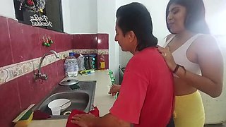 Old Man Fucks Venezuelan Maid While Wife Away - Homemade Cheating Sex