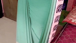 Desi Tamil Wife Renu Wet Nude Body Towel Dry & Slow Saree Dressing Tease! Indianhotwifex