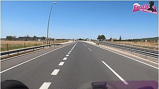 German Amateur Milf Does Public Blowjob In The Car While Driving - Deutsche Amateure