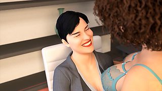 Sex with boss, boss fucks employee, anime porn