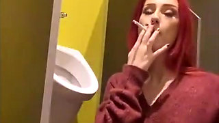Smoking in a Urinal