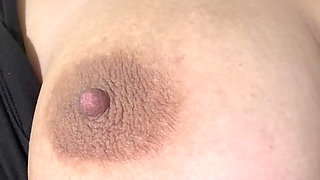 Hot stepmom massages her huge tits delicious