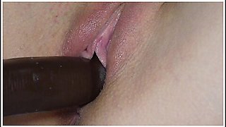 Black Cock Fucks White Pussy Close Up