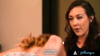 Girlsway - cougar Charlie Forde uncovers she enjoys Sinn Sage & turns neighbor rivalry into romantic sex