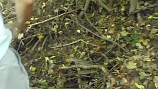For Coffee Break Sexy Slut Candi Annie Fucks Co-worker POV Style in the Woods!