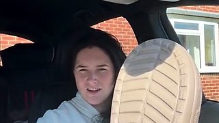 Maitresse Madelines solo foot fetish POV