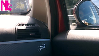 Dangling on the Passenger Seat in the Car