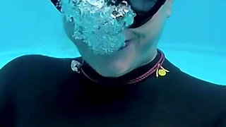 Underwater Wetsuit JOI in My Private Pool