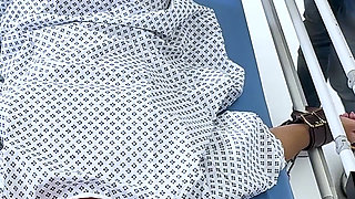 Latex Medical Play: Latina in Restraints, Gagged and Made to Orgasm (4k + Bts)