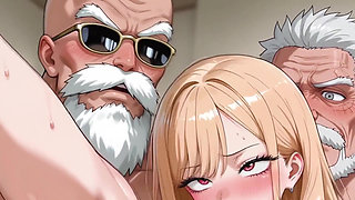 Garp (op),roshi (db),and Marin (mdd) (mmf)