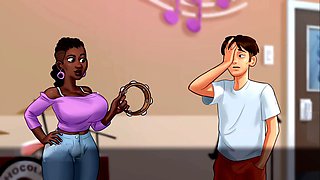 Huge boobs, summertime saga eve, summertime saga