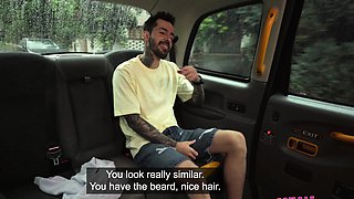 Female Fake Taxi Sexy redhead Cherry Candle caught cheating