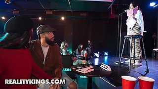 Reality kings - evelin stone’s poetry jam night warms up with sneaky Cock Sucking & a naughty fuck