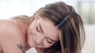 Spicy as hell teen doll Della Cate is looking for a massive wiener