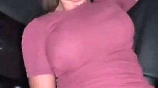 Cheating Big Bust MILF Car Hookup During Risky Night Passion