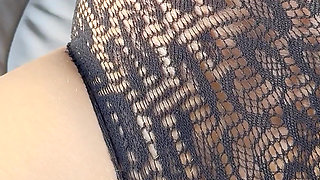 Blonde Nylon Slut Gets Her Ass Fucked While Tied up!!