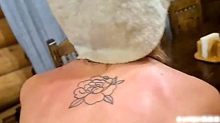 Big Tits Babe Gets Rough Fucked in Russian Public Bath